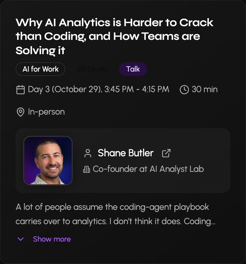 Shane's ODSC session